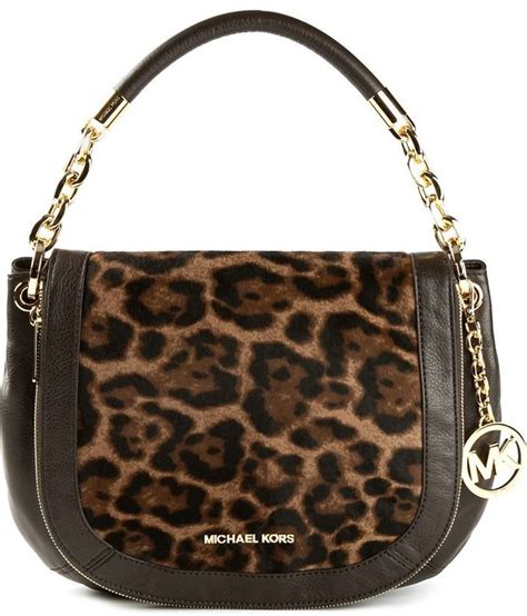 michael kors leopard crossbody purse.